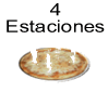 Pizza 4 Estaciones&nbsp;&nbsp;&nbsp;(tomate, queso, jam�n, champi�ones, alcachofas, esp�rragos y or�gano) . 